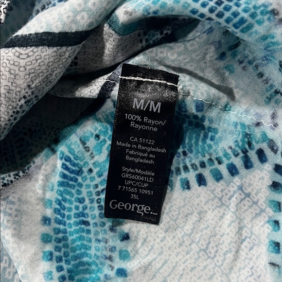 George | Flowy Blue & White Tank - Picture 4 of 10